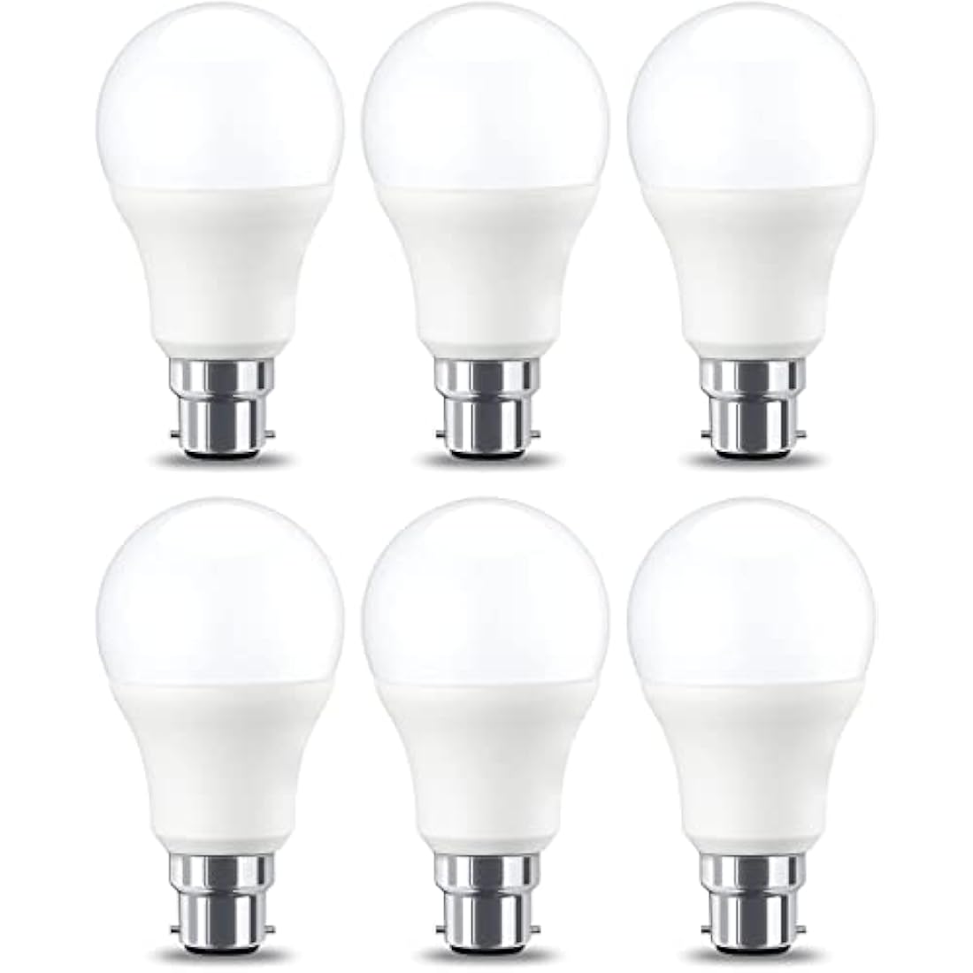 Amazon Basics LED E27 Edison Screw Bulb, 10W (Equivalent to 75W), Cool White, Non Dimmable - Pack of 6