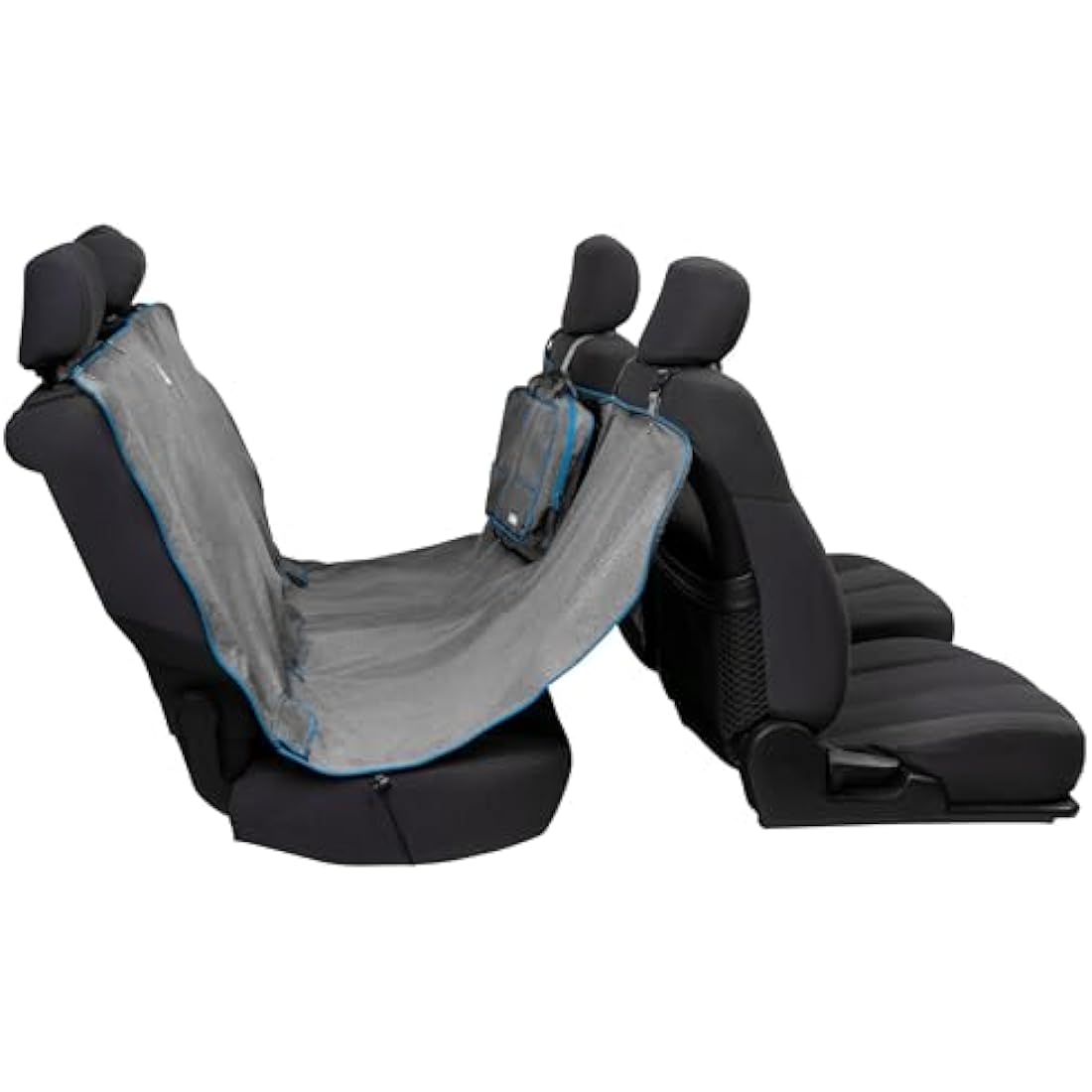 Kurgo Heather Hammock, Dog Car Seat Protector, Waterproof & Stain-Resistant, Secure Fit, Charcoal Grey