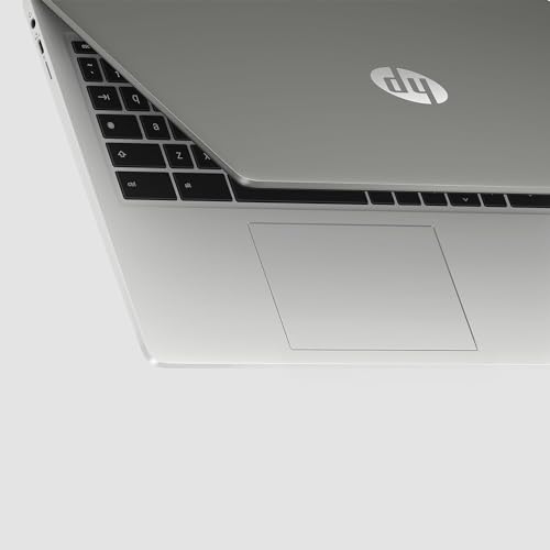HP Chromebook 14" | Intel Processor N100 Processor| 4 GB RAM | 128 GB Flash Storage | Intel UHD Graphics | HD Display | Up to 12hrs battery | Chrome OS | Dual Speakers | Glacier Silver | 14a-nf0002sa