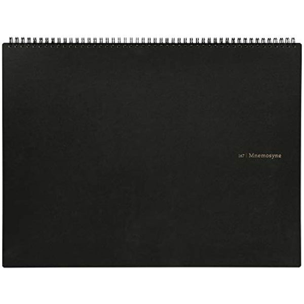 Maruman MNEMOSYNE Notebook 12.2 x 16.5 Inches (Horizontal A3), 5mm-squared, 70 Sheets (N167)