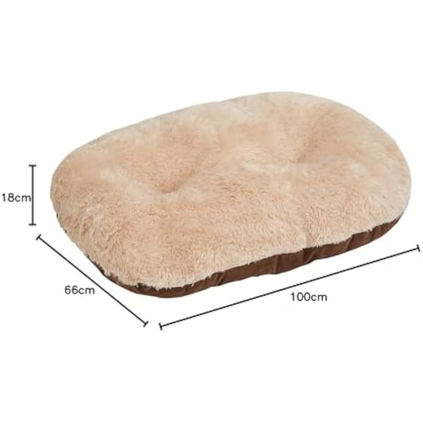 Gor Pets Nordic Oval Cushion for Dog Bed Comfortable Washable , 40-inch, Brown