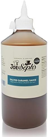 Joe & Seph's Salted Caramel Sauce (1x1kg)|1 Star Great Taste Award, caramel drizzle, ice cream sauce, caramel sauce for coffee, vegetarian, home baking, cakes