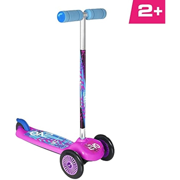 EVO Pink Move & Groove Scooter | Kids 3-Wheel Scooter Perfect For Boys & Girls