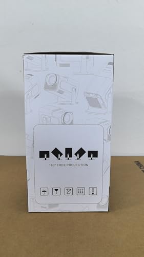 Upgraded HY320 Android 13 Smart Projector 4K Netflix Official, 320 ANSI Projector with WiFi Bluetooth, 180° Rotatable, Auto Keystone, ChatGPT Voice Assistant Portable Video Projectors for Bedroom