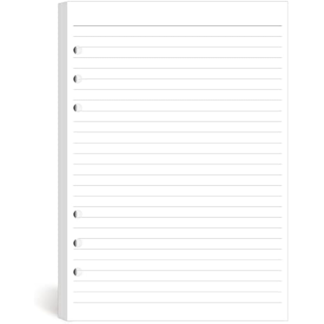 A5 Lined Refill Paper Compatible with Filofax A5 Organiser, 100 Sheets