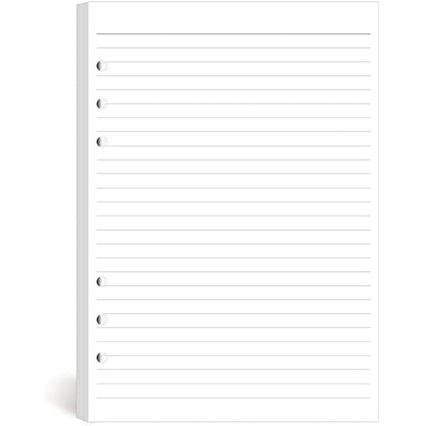 A5 Lined Refill Paper Compatible with Filofax A5 Organiser, 100 Sheets