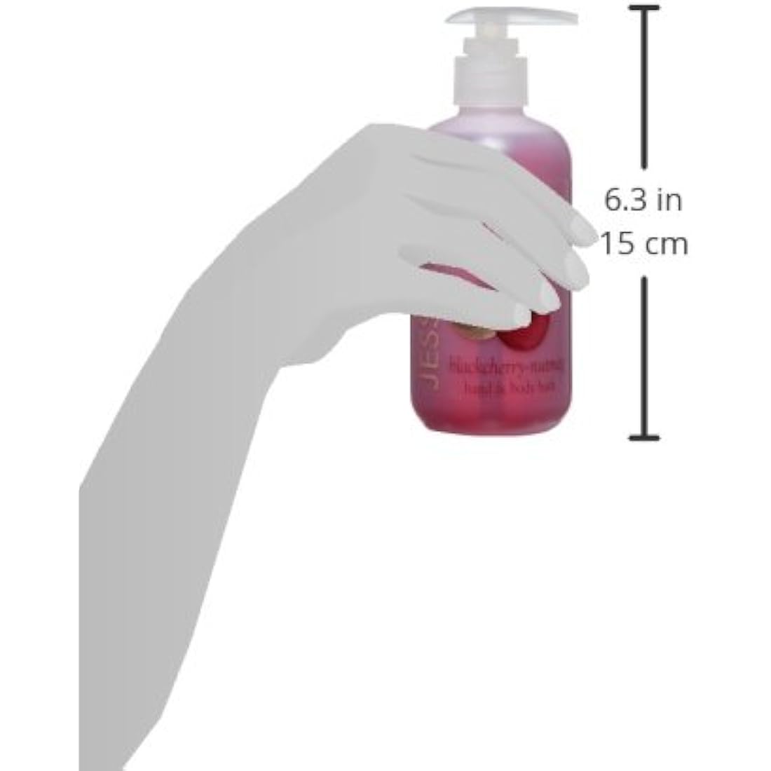 JESSICA Body Treats Hand and Body Bath, Blackcherry Nutmeg, 251 ml