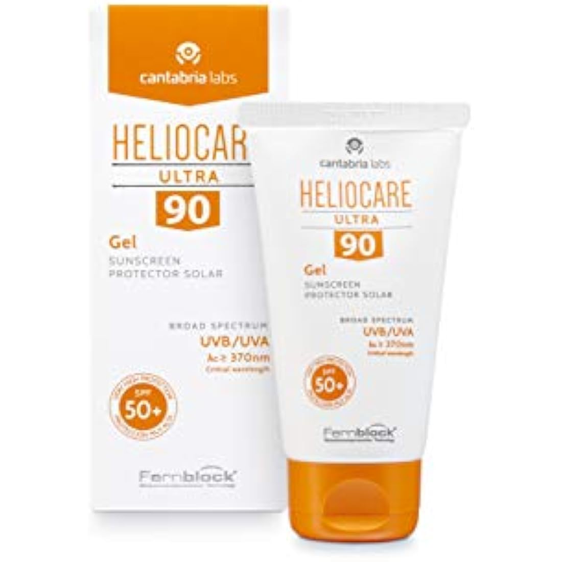 Heliocare Ultra Gel SPF 90 50ml / Gel Face Sunscreen / Daily Uva and Uvb Anti-Ageing Sun Block / Combination, Oily & Normal Skin/ Matte Finish