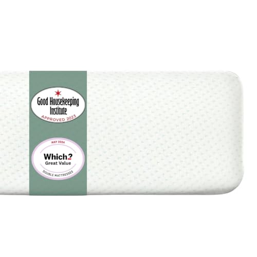 ZINUS Single Mattress - Memory Foam - 90x190cm/3x6ft - Height 13cm/5in - Medium Firmness - Orthopaedic Support with Comfort foam - Green tea Designed in UK standards