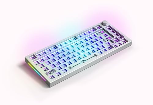 Glorious Gaming GMMK PRO 75% Barebones (Frame Only) - Modular Mechanical Gaming Keyboard, TKL Size (75%), 1.5kg Frame, RGB, Customisable, 5-Pin Switch Support, International/ISO Layout - Black Slate