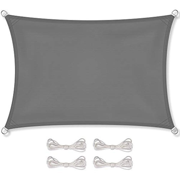 CelinaSun awning sun protection PES UPF 50+ tested UV-protection polyester garden balcony water repellent rectangle 4 x 6 m anthracite