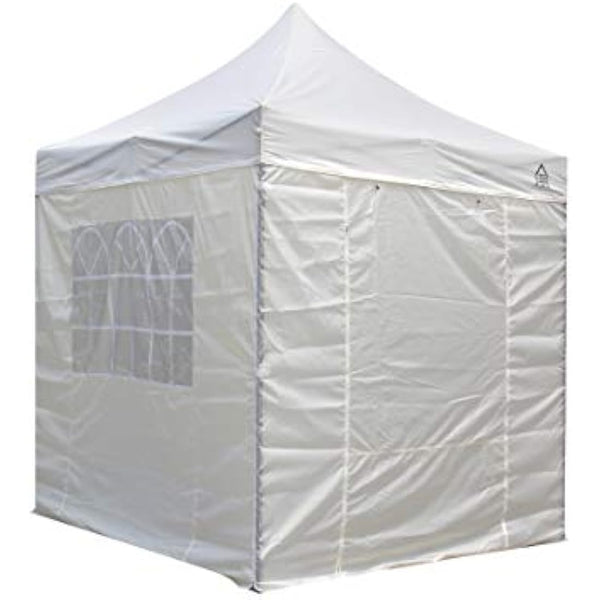 All Seasons Gazebos 2.5 x 2.5m Heavy Duty, Fully Waterproof Pop up Gazebo With 4 Side Walls (Cream)