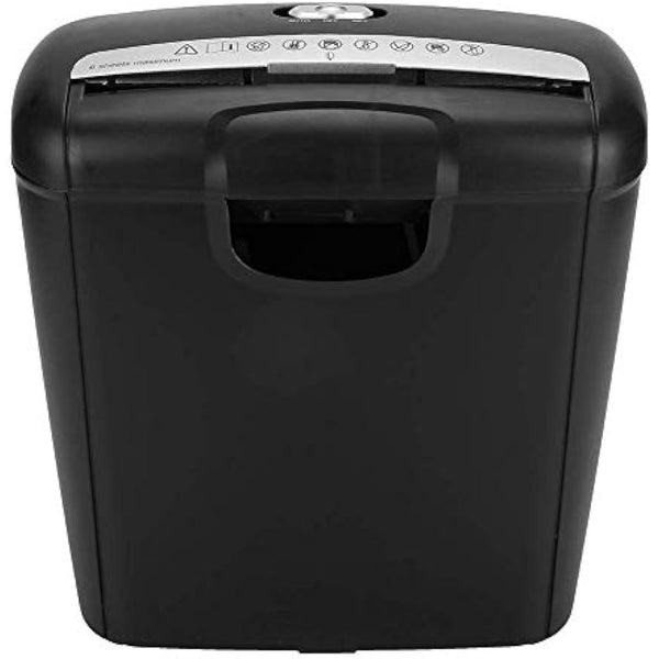 Electric Shredder, 6 Sheet Strip-Cut Paper and Credit Card Shredder for Home or Small Office Use 220V 10L Removable Bin (UK plug)