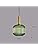MZStech Modern Chandelier Light,Gold Copper Pendant Light Socket with Green Glass Pendant Lamp Shade,LED Hanging Lamp