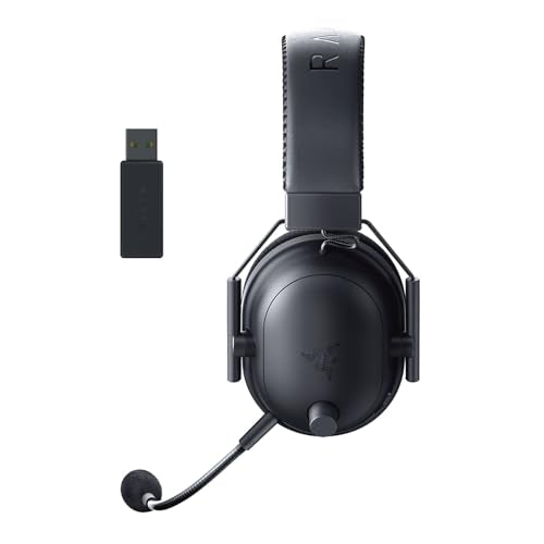 Razer BlackShark V2 Pro (2023) for PC - Premium Wireless E-Sports Headset (HyperClear Super Wideband Mic, TriForce Titanium 50 mm Driver, Bluetooth, Up to 70hrs Battery) White