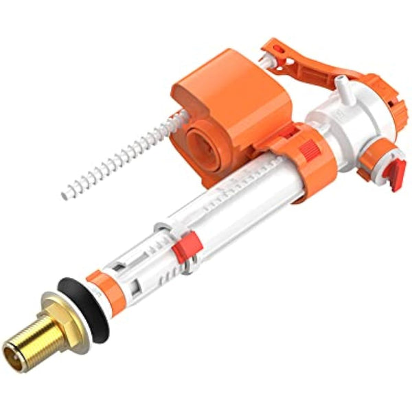 Ibergrif M20521 Toilet Cistern Bottom Side Fill Valve Adjustable Telescopic Urinal Flush Valves Parts M13-17 (3/8") Plastic & Brass Multi Color