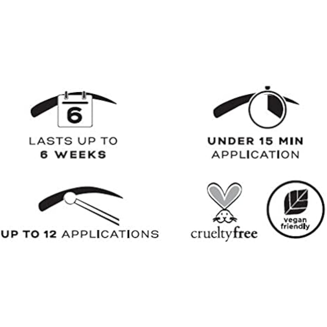 Eylure Dybrow Permanent Tint for Brows Dye Kit Mid Brown