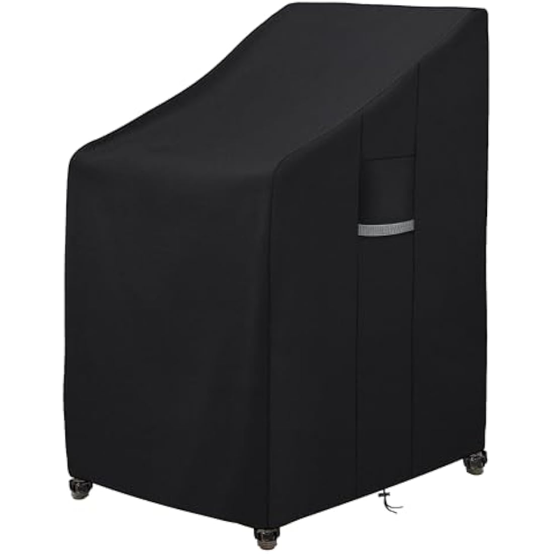 Dokon Garden Stacking Chair Covers Waterproof Heavy Duty Oxford Fabric Garden Chair Covers with Air Vents Windproof Anti-UV Patio Stackable Chairs Cover, Outdoor Chairs Cover (65x75x80/120cm)