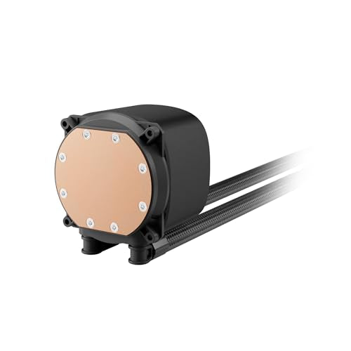 GAMDIAS AURA GL240 V2 AIO, 240mm CPU Liquid Cooler, Easy Cable Routing Design, Rotatable Performance Pump, 2 x 120mm Low-Noise PWM ARGB Fan w/ MB Sync, AMD AM5/AM4；Intel LGA 1851/1700/115x/1200, White