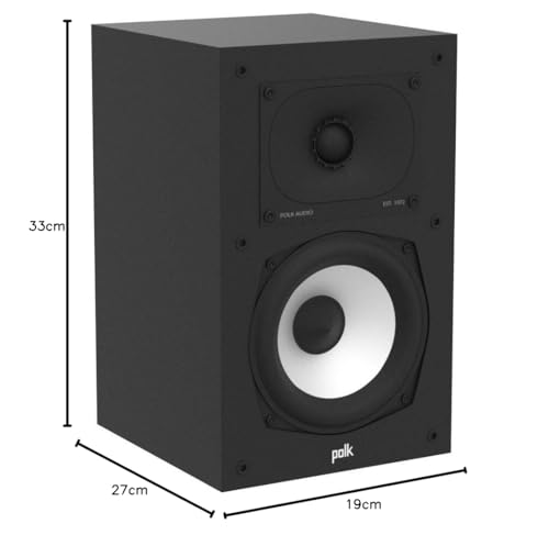 Polk Audio Polk Monitor MXT60 Compact Tower Speaker, HiFi and Home Cinema Speaker, Hi-Res Certified, Dolby Atmos and DTS:X Compatible (1 piece)