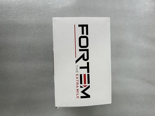 FORTEM Ratchet Straps, 748kg Break Strength, 4 Pack 4.6m x 2.54cm Tie Down Strap Set, 4 Soft Loops, Motorcycle Straps Tie Downs, Cargo Cam Buckles, Rubber Handles, Carry Bag