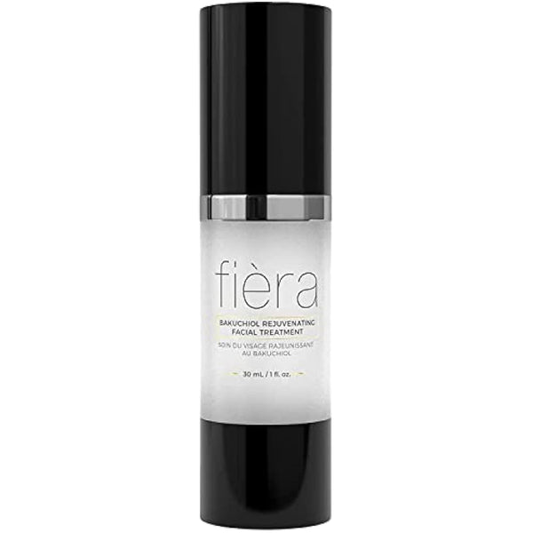 Fièra Bakuchiol Rejuvenating Facial Treatment - Retinol-Alternative for Mature Skin - Corrects and Delays Visible Signs of Aging - With Potent Antioxidants - 1 FL. OZ.