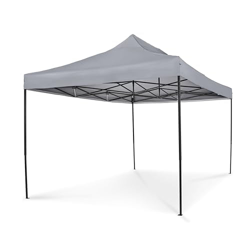 All Seasons Gazebos 3x4.5 Fully Waterproof Pop up Gazebo With Accessories - Metallic Grey