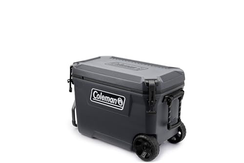 Coleman Convoy Heavy-Duty Insulated Hard Cooler with handles| large capacity| Keeps Ice for up to 5 Days| Full foam insulation| Large Durable Portable Cool Ice Box for Rugged Outdoor Use & Jobsites