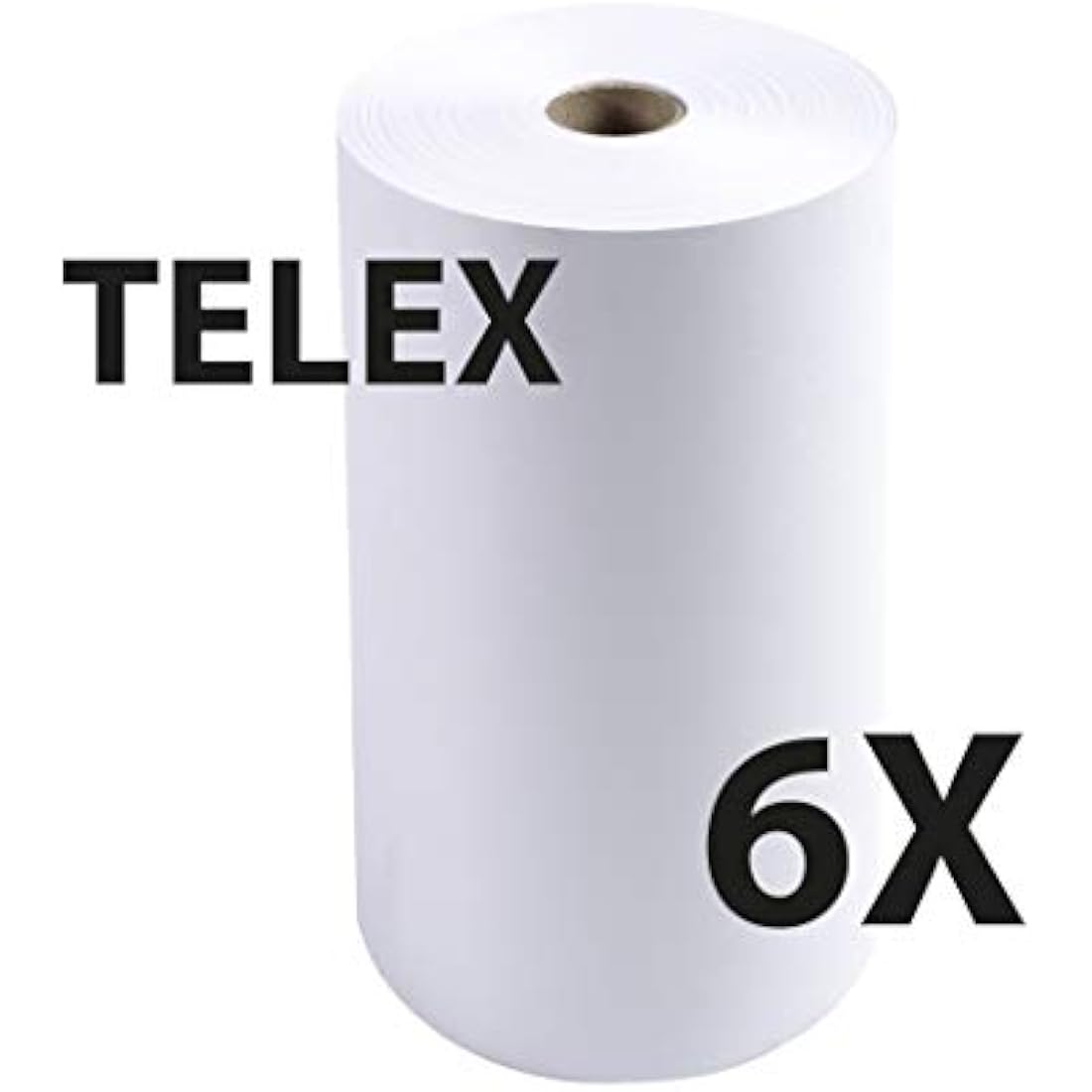 Exacompta - Ref 52131E - Telex Machine Rolls (6 Rolls Per Pack) - 210mm Width x 120m Length, 3-Ply Self Copy Chemical Paper, 25mm Core, Suitable for Use in Telex Machines