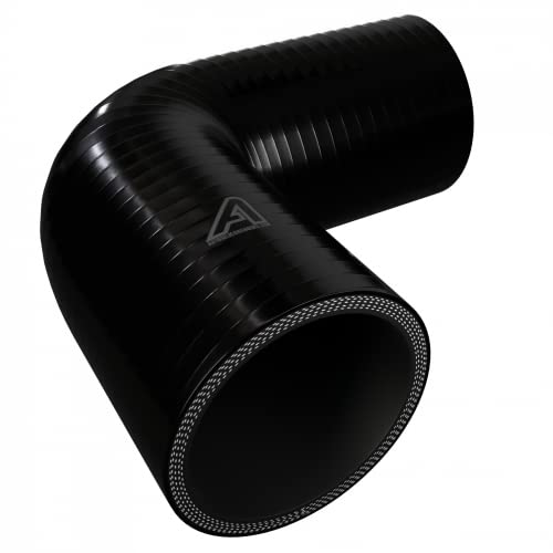 57mm Internal Diameter Black 90 Degree Silicone Elbow Hose