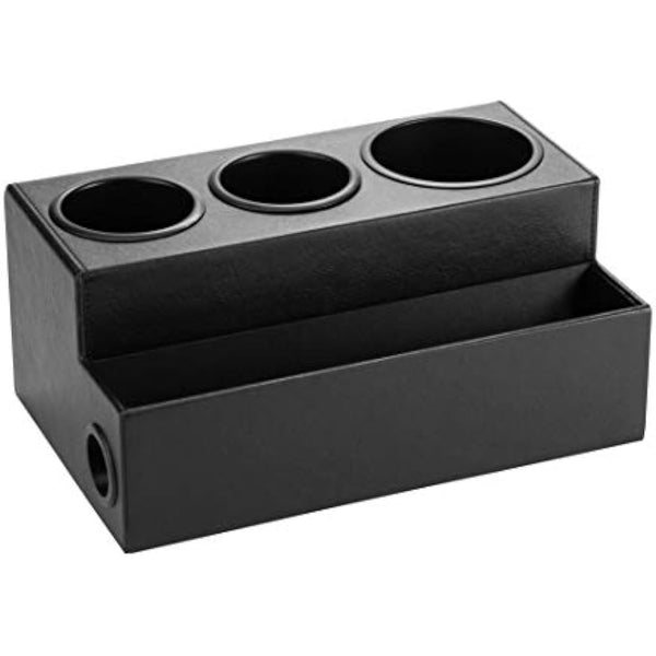 JackCubeDesign Hair Dryer Holder Hair Styling Product Care Tool Organiser Bath Supplies Accessories Tray Stand Storage Bathroom Vanity Countertop with 3 Holes(Black) – :MK154C