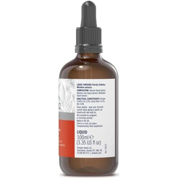 Dorwest Valerian Compound for Dogs and Cats, 100ml, Quick-acting Dog Calming Liquid Drops - Valerian for Dogs, Non-Drowsy