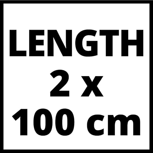 Einhell Circular saw accessory Aluminium guide rail 2x1000 mm (compatible with plunge saw & Einhell Expert handheld circular saw, precise and straight cuts, gripper strips for a non-slip underside)