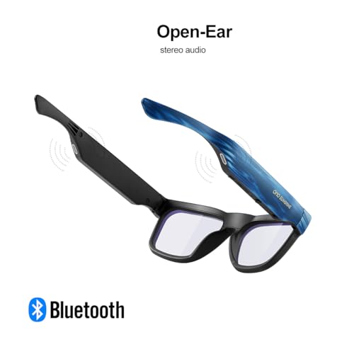 OhO Smart Glasses,128G Camera & Bluetooth Sunglasses with Open Ear Speaker Headset Headphone, Indoor&Outdoor Sports,Polarized UV Protection,For Men Women