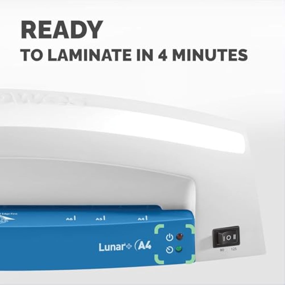 Fellowes Lunar+ Blue A4 Home Laminator, 80-125 Micron, standard