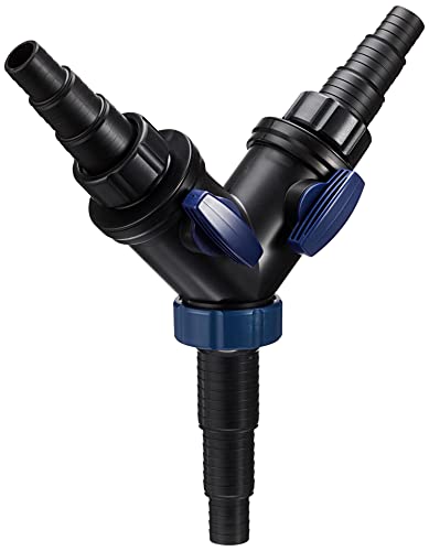 Oase 56668 Y-Splitter 1 1/2 Inch, Black - Water Distributor, Accessories for Universal Step Hose Nozzles, Distributor, Pump Accessories