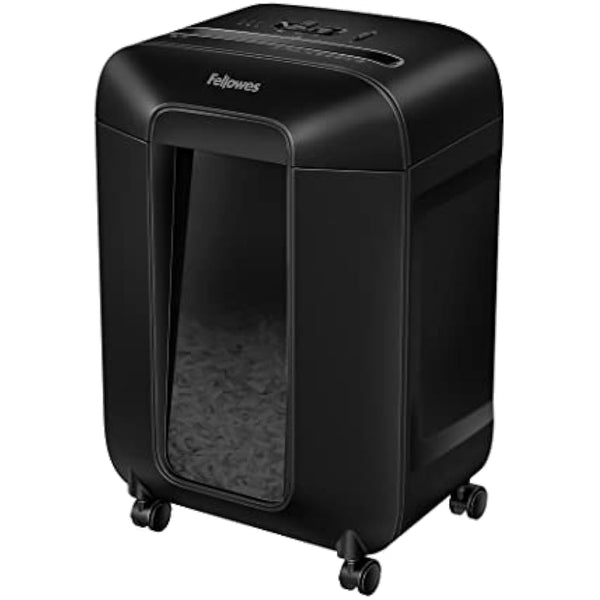 Fellowes 12 Sheet Paper Shredder for Office - Cross Cut Shredder with Auto Reverse Jam Solution & SafeSense Technology - Powershred LX85 Home Office Shredder with 19L Pull-Out Bin - DIN Level P4