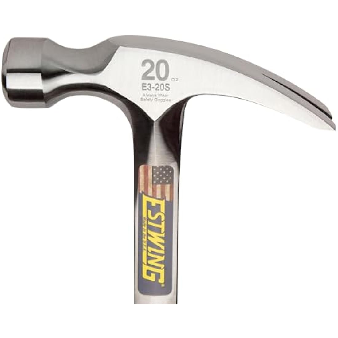 Estwing E3-20S 14-217 20-Ounce Ripping Hammer, Smooth Face, Silver, 20 oz