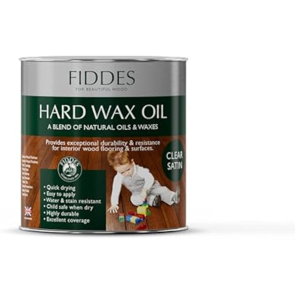 Fiddes Satin Finish Hard Wax Oil 250 ml, Clear