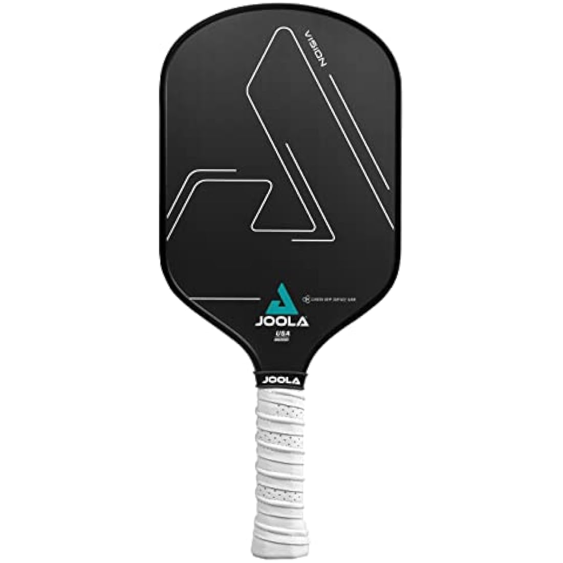 JOOLA Vision Pickleball Paddle with Textured Carbon Grip Surface Technology for Maximum Spin and Control with Added Power - Polypropylene Honeycomb Core Pickleball Racket Available in 14mm and 16mm