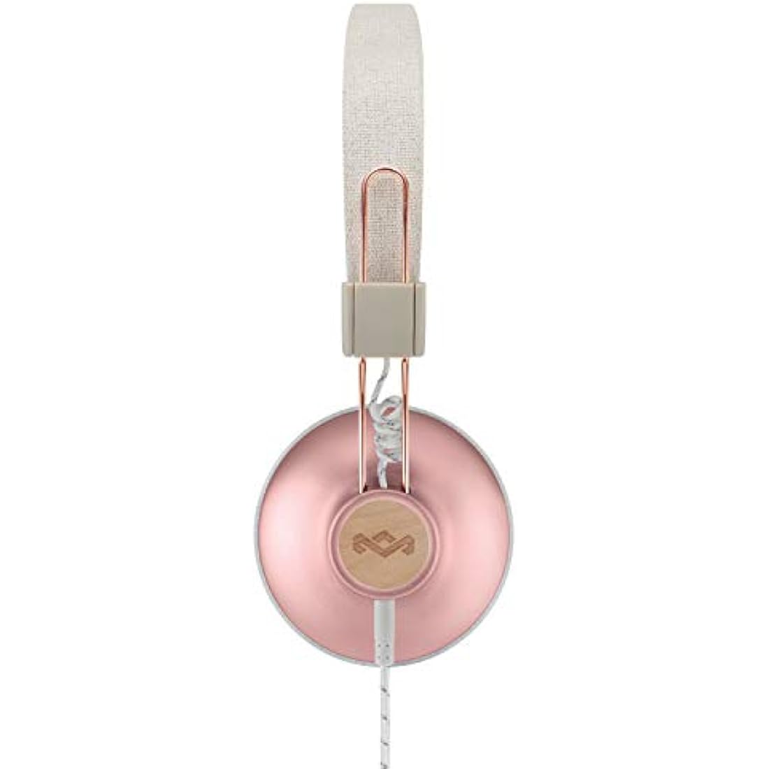 House of Marley Positive Vibration 2 - Foldable Headphones, Comfortable Design, Noise Isolation, Premium Sound 40 mm Driver, Microphone, Woven Cables, Sustainable Materials, Copper