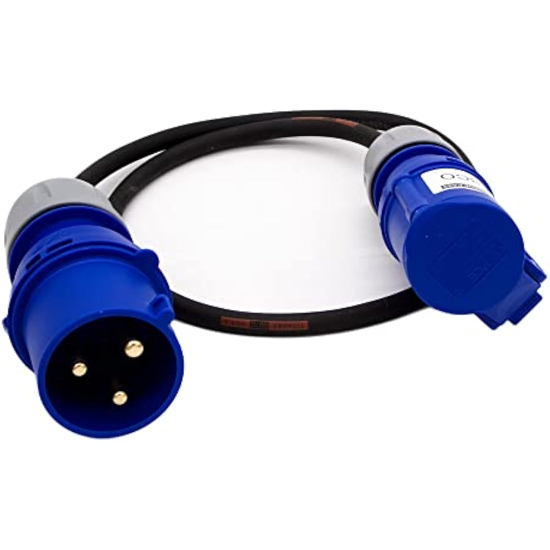 HDIUK Professional Power 32 Amp to 16 Amp Mains Fly Converter Featuring TitanEx HO7 Heavy Duty Rubber Flex (2.5 Metres)