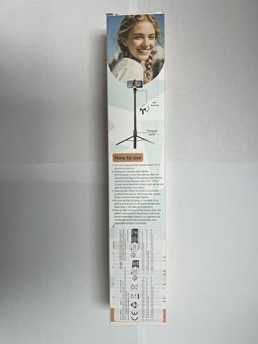 RISEOFLE Phone Tripod & Selfie Stick, 180cm Aluminum All in One Extendable Tripod for Smartphone, Portable Travel Tripod Stand with Wireless Remote Control for iPhone/Samsung/Android/Camera