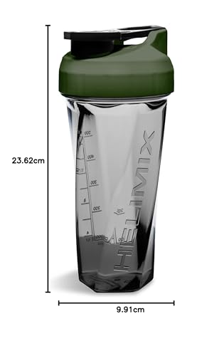 Helimix 2.0 Vortex Blender Shaker Bottle 828 ml - No Blending Ball or Whisk - USA Made - Portable Pre Workout Whey Protein Drink Cup - Mixes Cocktails Smoothies Shakes - Top Rack Safe