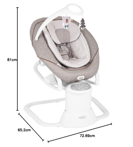 Graco All Ways Soother 2-in-1 Baby Swing and Portable Rocker (Birth to 6 Months Approx, 0-9kg), with Vibration and Adjustable Swing Speed, Stargazer