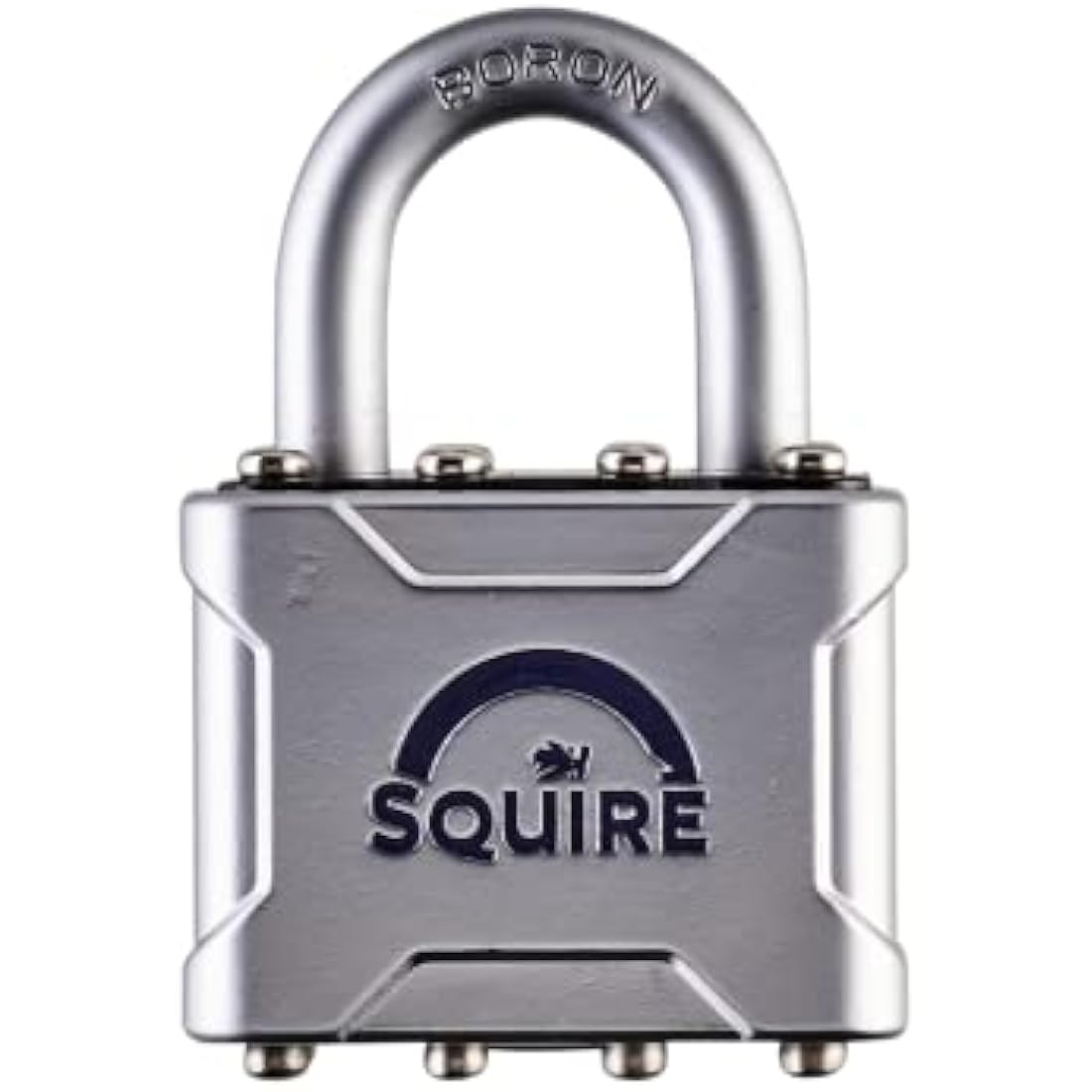 Squire Heavy Duty Padlock (Vulcan P4/40) - Toughest Open Shackle Vulcan Padlock - Steel Cast Alloy for Corrosion Resistance - Weatherproof Lock for Home, School & Shed (Silver, 40 mm)