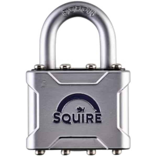 Squire Heavy Duty Padlock (Vulcan P4/40) - Toughest Open Shackle Vulcan Padlock - Steel Cast Alloy for Corrosion Resistance - Weatherproof Lock for Home, School & Shed (Silver, 40 mm)