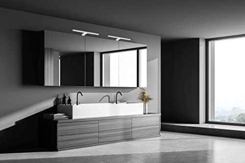 SEBSON® LED Bathroom Mirror Light 60cm, Mirror Lighting Cabinet Mounted + Clip On, Neutral White 4000K, 12W, 900lm, IP44-600x108x44mm