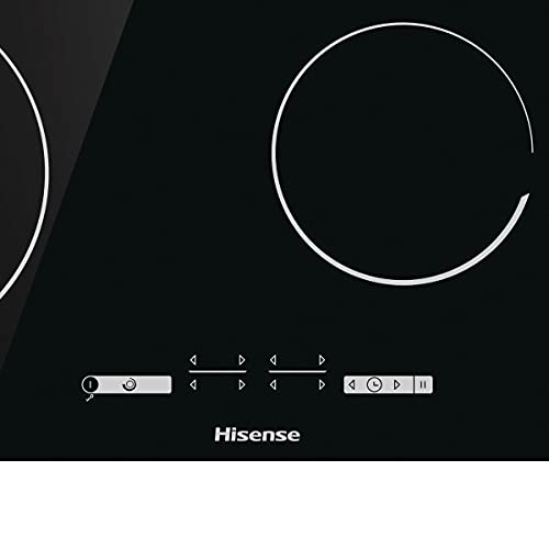 Hisense E6432C Built-in 60cm Electric Ceramic Hob with Child Lock, Touch control, Timer Function - Black 7200W, 20 x 24 x 2 inches (L x W x H)