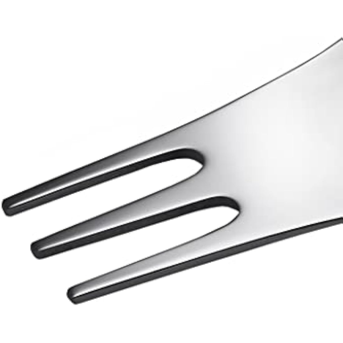 Alessi Moscardino GIMR01S4 - Set of Four Design Multipurpose Cutlery, Synthesis of Fork and Spoon, in 18/10 Polished Stainless Steel